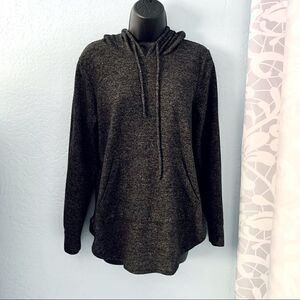 Absolutely Famous Gray Pullover Hoodie Sweatshirt Size Large
